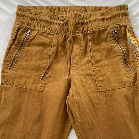 Athleta Cabo Linen Joggers Women's Size 8 Brown Athleisure Casual Pants - Picture 2 of 6